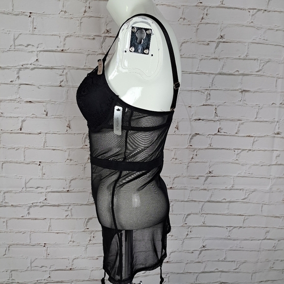 SOPHIE B Mesh Basque Lingerie - Picture 4 of 9